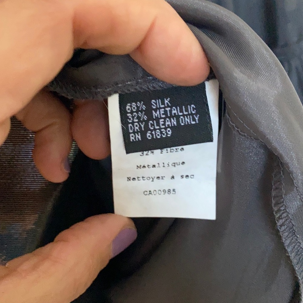 EUC Rickie Freeman for Teri Jon Pewter dress - Picture 12 of 16